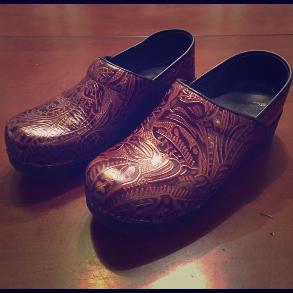 Dansko Leather Clogs - Picture 1 of 3